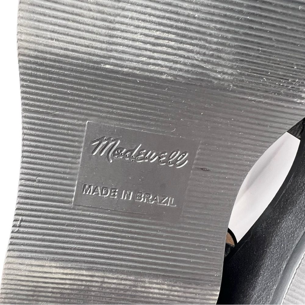 Madewell Black Leather Platform Ankle-Strap Sandals - Picture 11 of 12